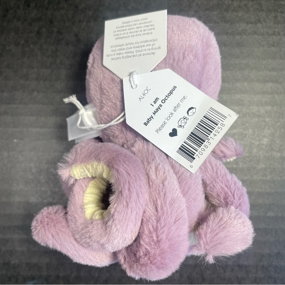 BNWT JELLYCAT BABY/TINY MAYA OCTOPUS 1 OWNER AUTHENTIC SALES RECEIPT - Picture 8 of 11